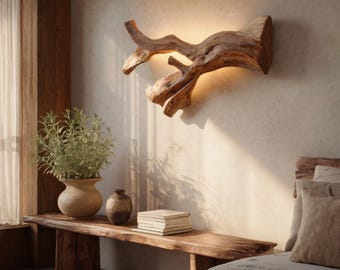 Rustic Natural Wall Lamp For Hallway