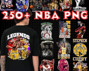 Paquete de más de 250 imágenes PNG de jugadores de la NBA: Superestrellas del baloncesto (descarga digital)