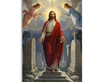 Easter Jesus Resurrection Christian art  Canvas wall decoration
