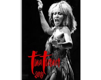 Tina Turner Legendary Rock and Soul Singer  Queen of Rock  Canvas Poster Wall Decor