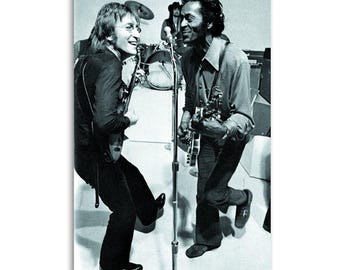 John Lennon and Chuck Berry Rock & Roll Wall Decor Canvas wall decoration