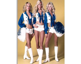 Dallas Cowboyss cheerleaderss' vintage poster  Canvas wall decoration