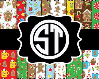 Christmas Gingerbread printed indoor, outdoor, glitter, metallic decal VINYL or heat transfer vinyl HTV or applique FABRIC