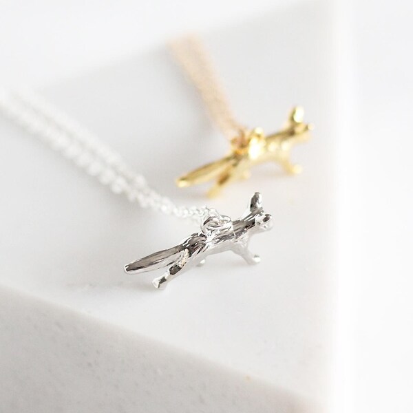 Fox Necklace | fox jewelry, animal necklace, gold fox, silver fox, gold jewelry, gifts for her, woodland animals