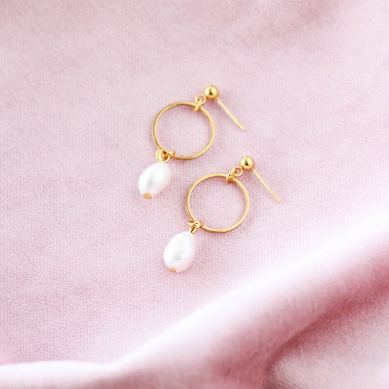 pearl jewelry freshwater pearl earrings drop earrings mother/'s day jewelry bridal earrings gifts for her Pearl Earrings