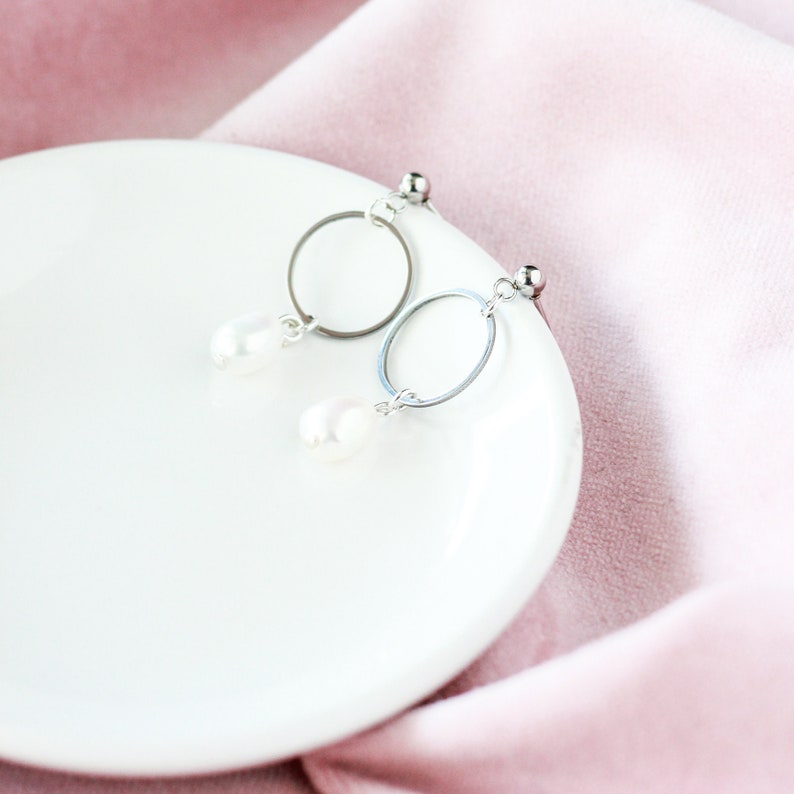 pearl jewelry freshwater pearl earrings drop earrings mother/'s day jewelry bridal earrings gifts for her Pearl Earrings