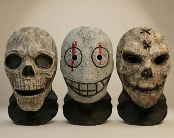 Horror , Skull Face, Scary Costume Mask, Halloween Cosplay Mask