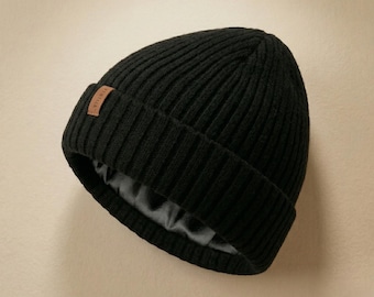 Unisex Knit Beanie Hat, Winter Warm Skull Cap, Minimal Streetwear Beanie
