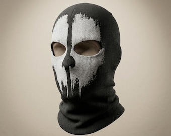 Ghost Skull Balaclava Mask, Tactical Ski Mask, Unisex Winter Face Cover