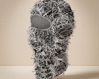 Harig bivakmutsmasker | Gebreid skimasker | Volledig gezicht winter