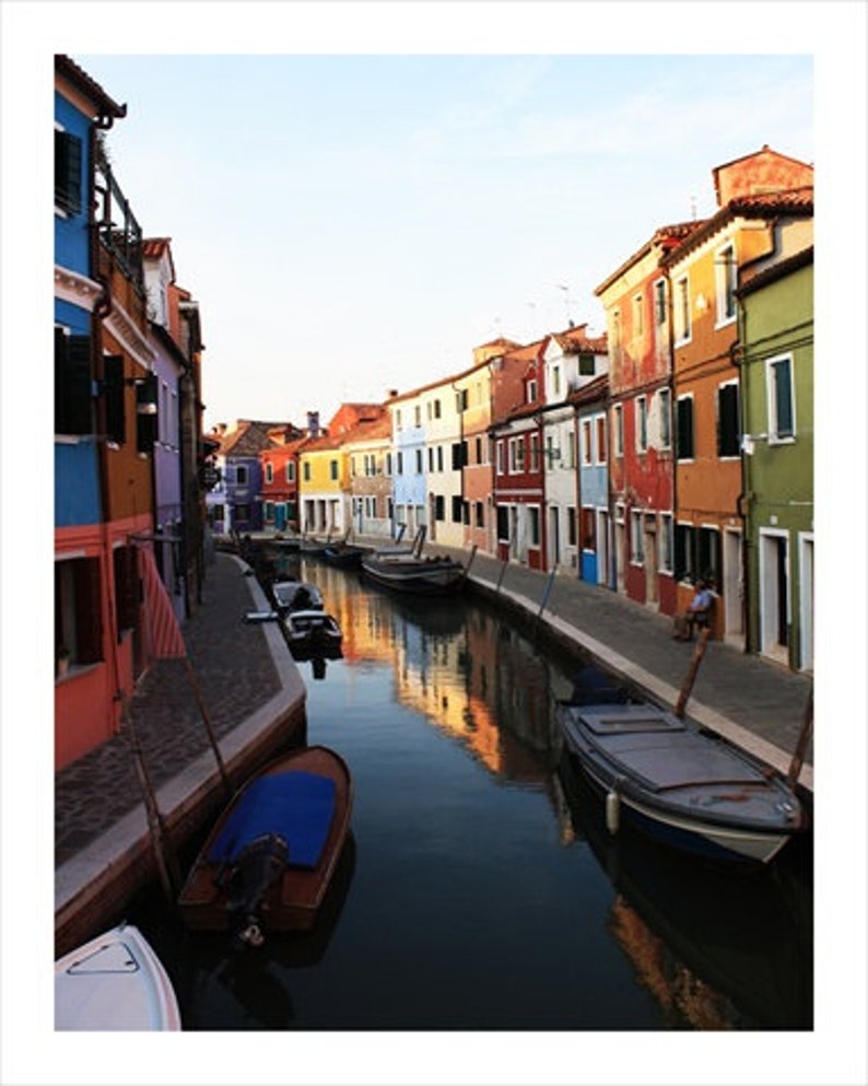 Burano Canal 2, Venice Italy Photo Print image 1