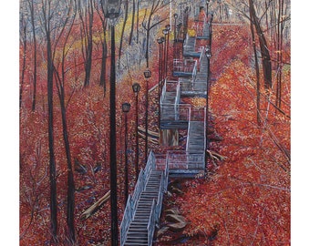 Wentworth Stairs, Hamilton Ontario Photo Print