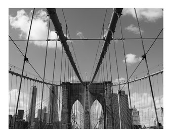 New York Brooklyn Bridge Photo Print