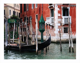 Gondolas 5, Venice Italy Photo Print