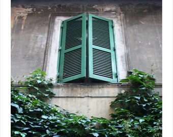 Window, Rome Italy Photo Print