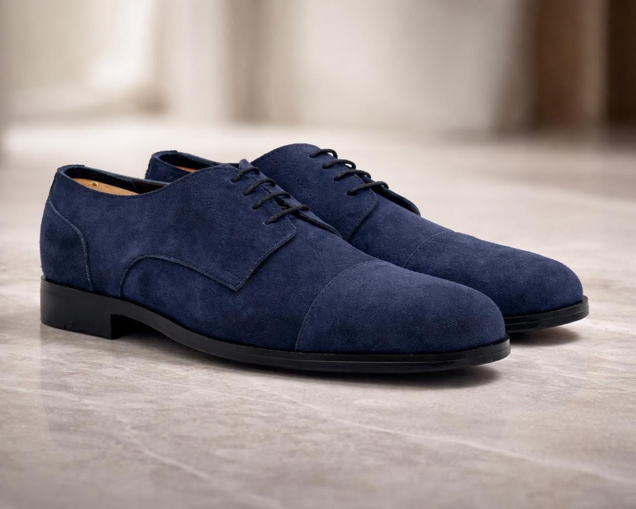 Men Blue Leather Dress Shoes - Etsy Men Blue Leather Dress Shoes - Etsy