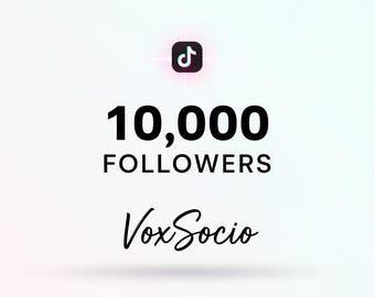 TikTok 10 000 abonnés réels et actifs | Livraison rapide | Booster la croissance de TikTok | Booster les réseaux sociaux | VoxSocio