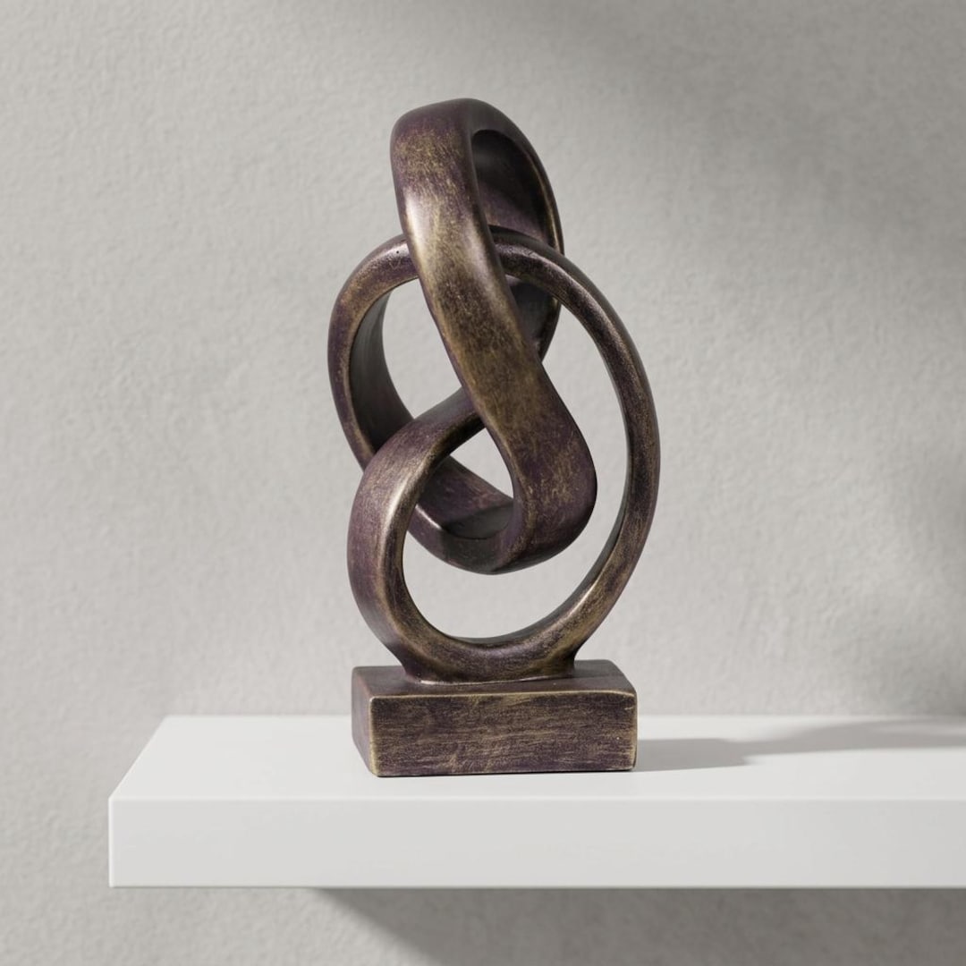 Infinity Statue Rit Modern Abstract Knot Sculpture Bronze Infinity Mobius Loop Statue for ...