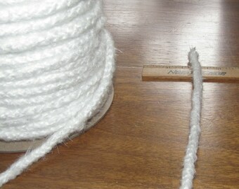 Fiberglass Wick 1/4 Inch Round Wick, Oil Lamp Wick, Tiki Torch Wick, Rock Candle Wick, Candle Wick, Mason Jar Wick, Buy 10 Feet Get 5 Free