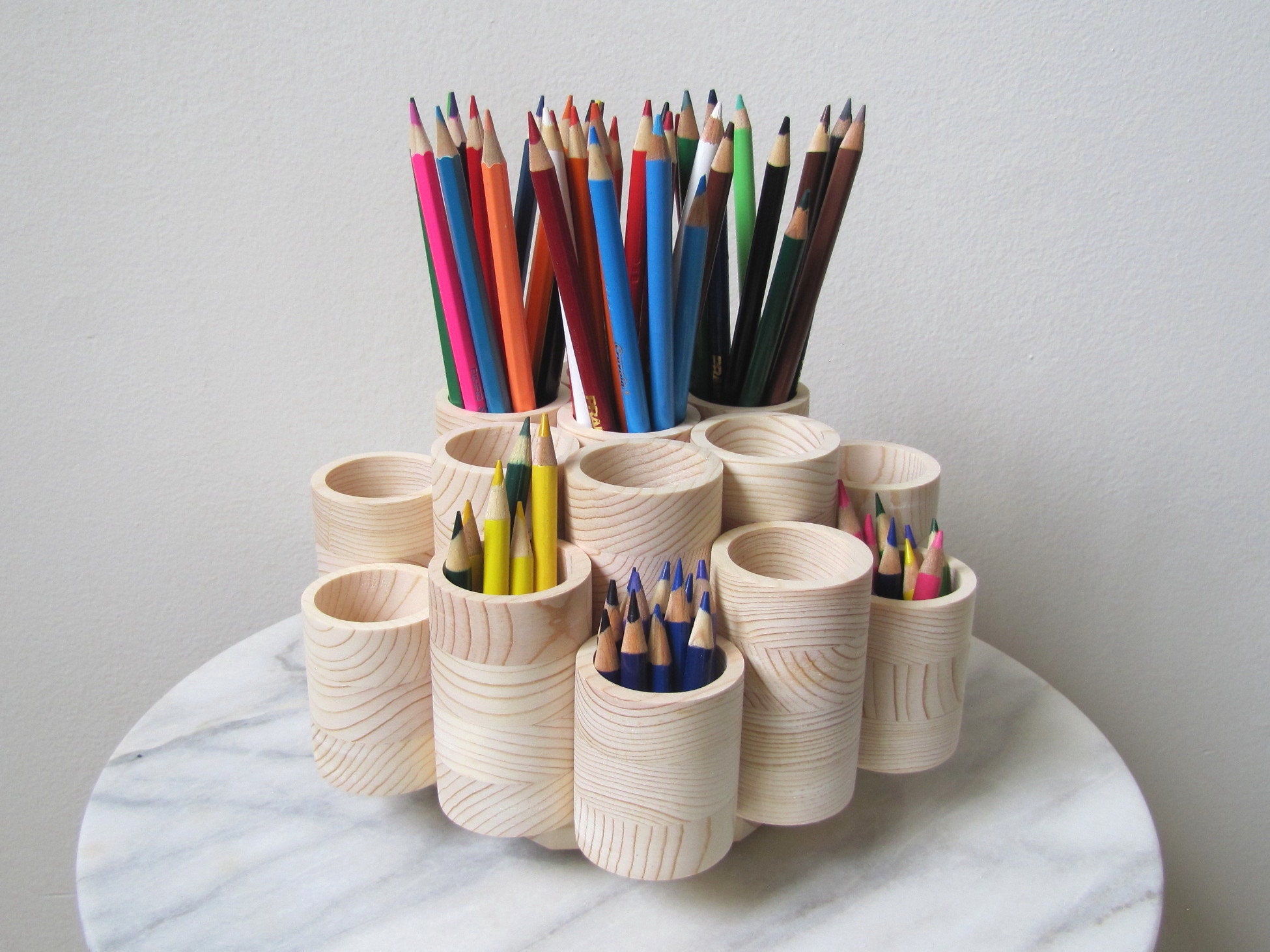 Cute Rotate Art Supply Organizer, Colored Pencil Holder - Art