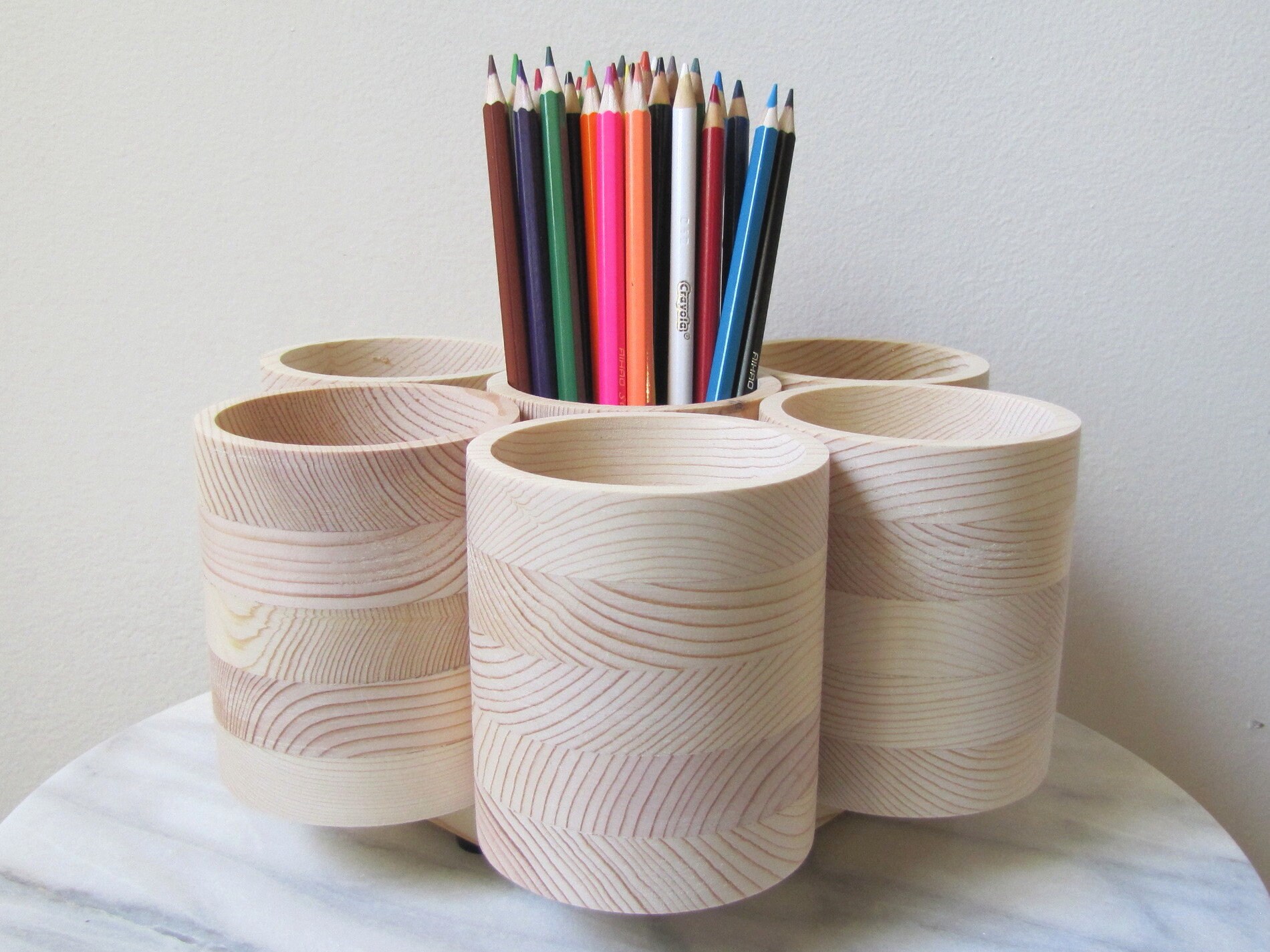 STUDIO PRO Rotating Colored Pencil Holder Organizer Marker Etsy UK