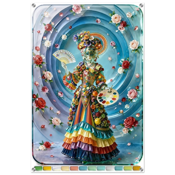 Acrylic painting "The Queen of Fusing." | Fusing Collection | Fusing-style decor
