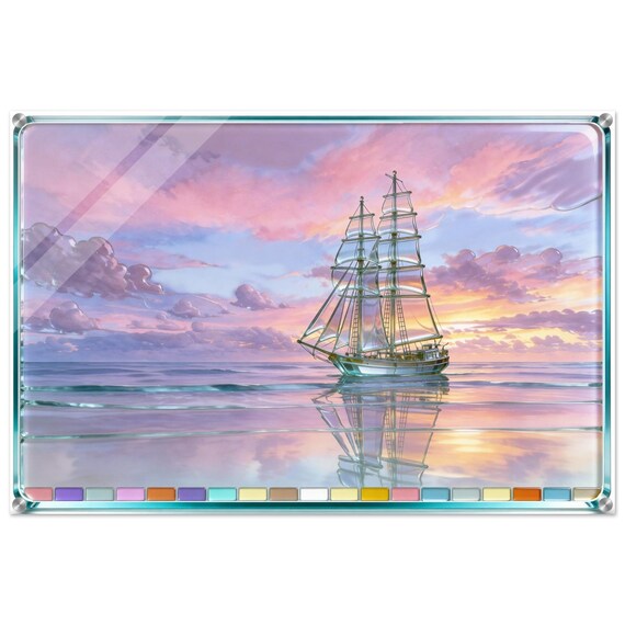 Acrylic painting "Morning on the ocean." | Fusing Collection | Fusing-style decor