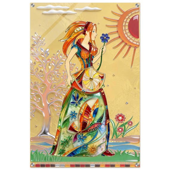 Acrylic painting "Seasons. Summer." | Fusing Collection | Fusing-style decor