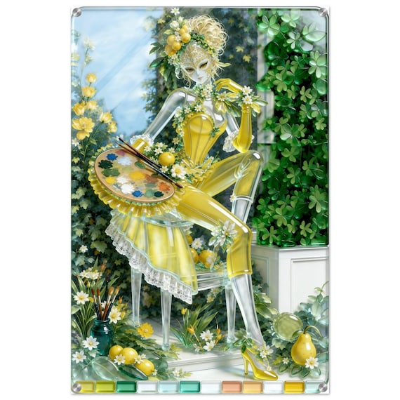 Acrylic painting "The Muse of Fusing." | Fusing Collection | Fusing-style decor