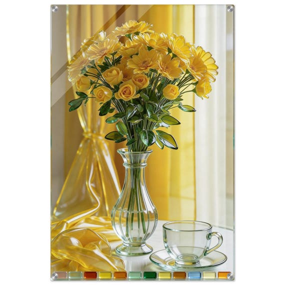 Acrylic painting "Sunny bouquet." | Fusing Collection | Fusing-style decor