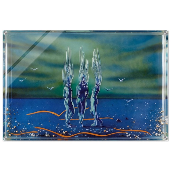 Acrylic painting "Three girls without flaws" | Fusing Collection | Fusing-style decor