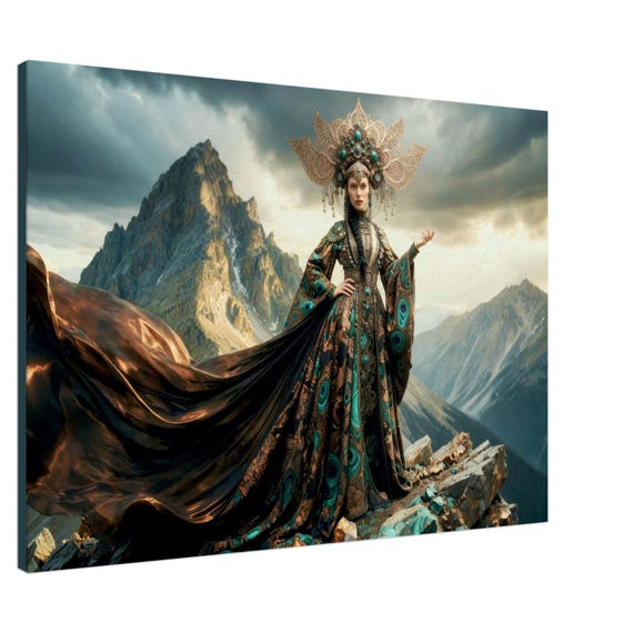 Copper Mountain. The Song of the Urals Collection. Canvas