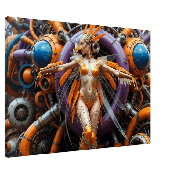 Oracle Girl Dance. Oracle Collection. Canvas