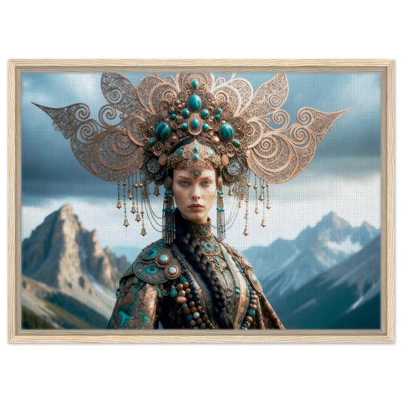 Mistress of the Urals. The Song of the Urals Collection. Framed Canvas