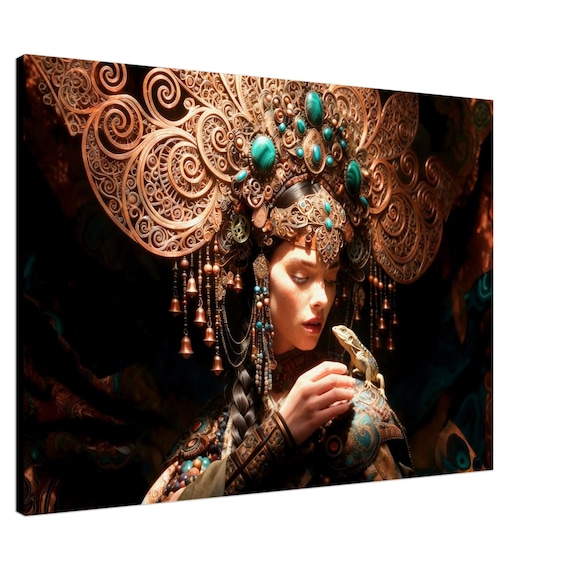 Malachite news. The Song of the Urals Collection. Canvas
