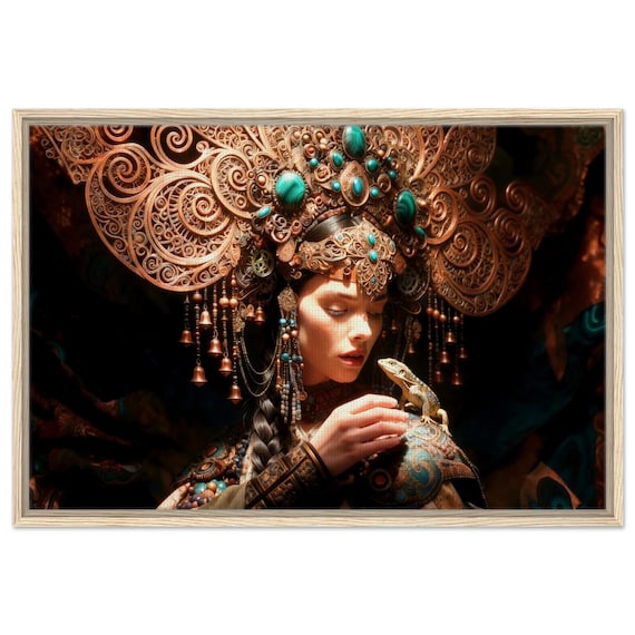Malachite news. The Song of the Urals Collection. Framed Canvas