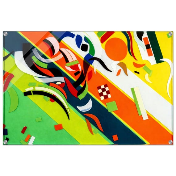 Acrylic painting "Kandinsky 1" | Fusing Collection | Fusing-style decor