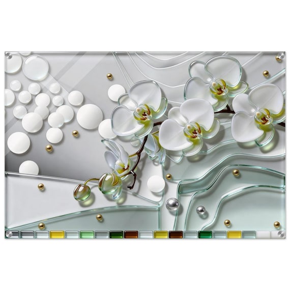 Acrylic painting "White Waltz." | Fusing Collection | Fusing-style decor