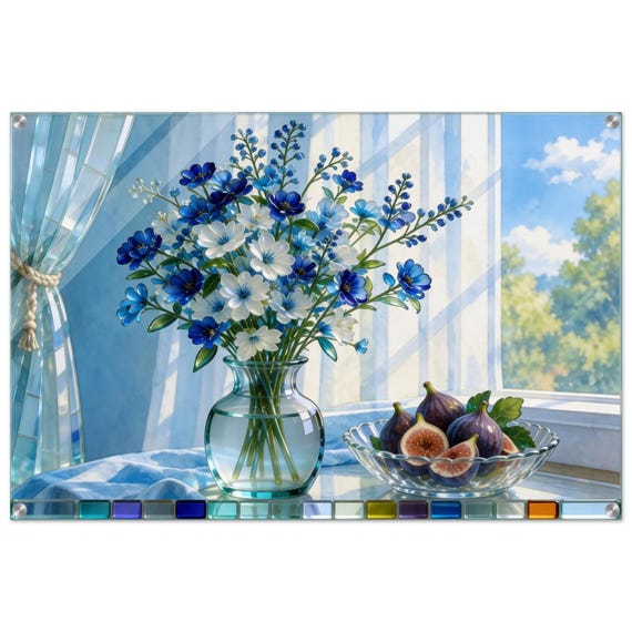 Acrylic painting "A Bouquet in March." | Fusing Collection | Fusing-style decor