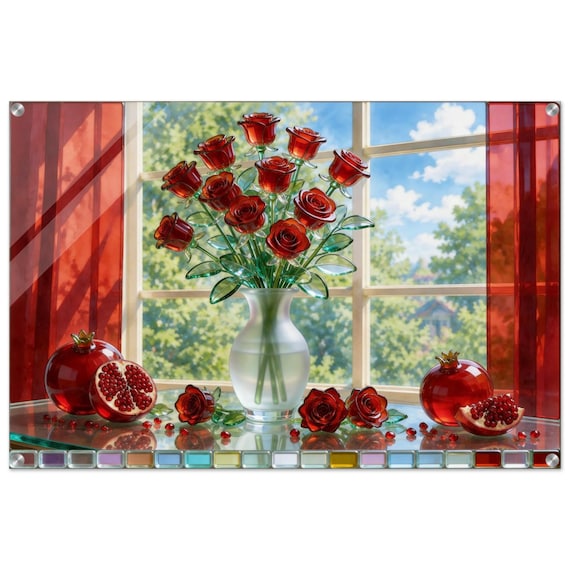 Acrylic painting "A bouquet in July." | Fusing Collection | Fusing-style decor