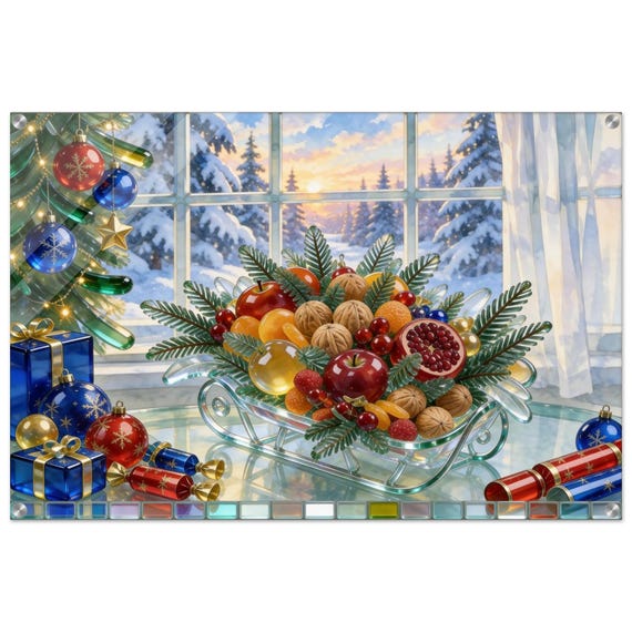 Acrylic painting "A bouquet in January." | Fusing Collection | Fusing-style decor
