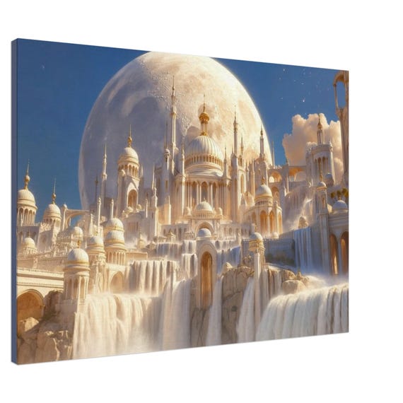 City of the Celestial Symphony. The "Celestial Ocean" Collection. Canvas