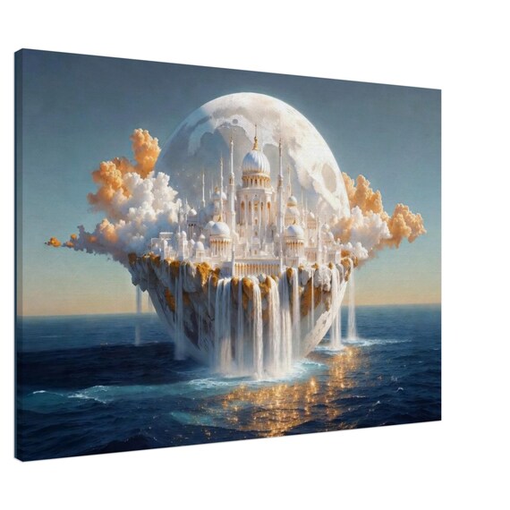 City of big dreams. The "Celestial Ocean" Collection. Canvas