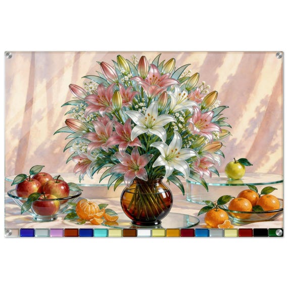 Acrylic painting "A Bouquet in October." | Fusing Collection | Fusing-style decor