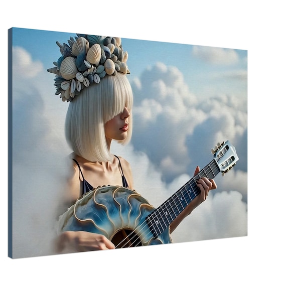 Nymph of the Celestial Ocean. The "Celestial Ocean" Collection. Canvas
