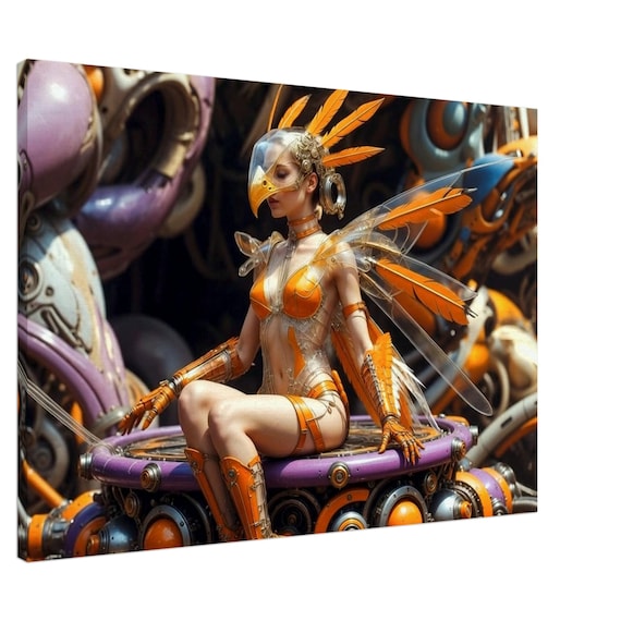 Oracle Girl on Drums. Oracle Collection. Canvas