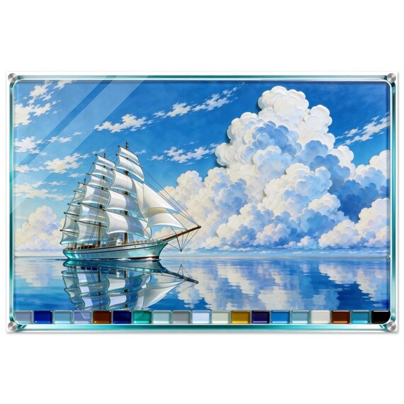 Acrylic painting "A tailwind." | Fusing Collection | Fusing-style decor