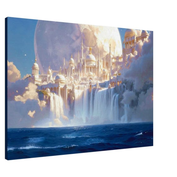 Palace of Initiation. The "Celestial Ocean" Collection. Canvas