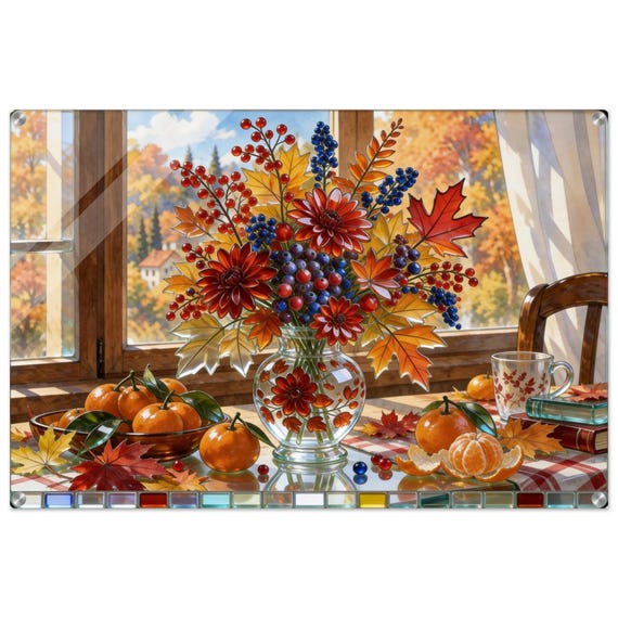 Acrylic painting "A Bouquet in November." | Fusing Collection | Fusing-style decor