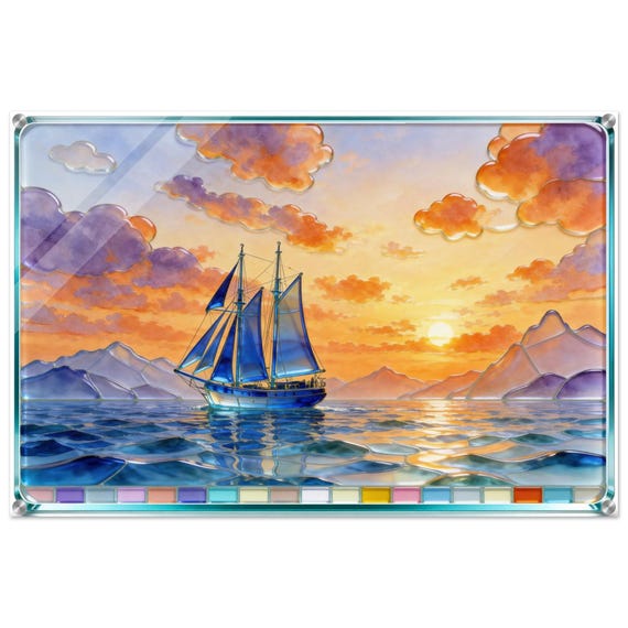 Acrylic painting "Unknown islands." | Fusing Collection | Fusing-style decor